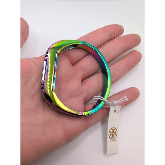 Tory Burch for Fitbit Metal Hinged Bracelet Rainbow Color Style 63319 - Picture 3 of 6